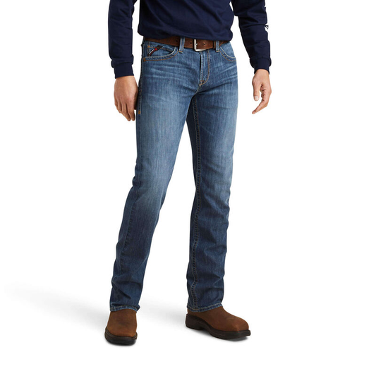 10043156 Ariat Men's FR M7 Slim Duralight Stretch Basic Straight Jean