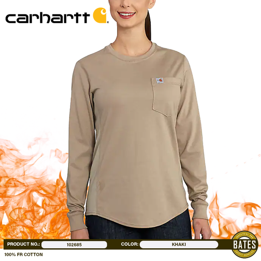 102685 Carhartt Women's FR FORCE® Cotton LS T-Shirts