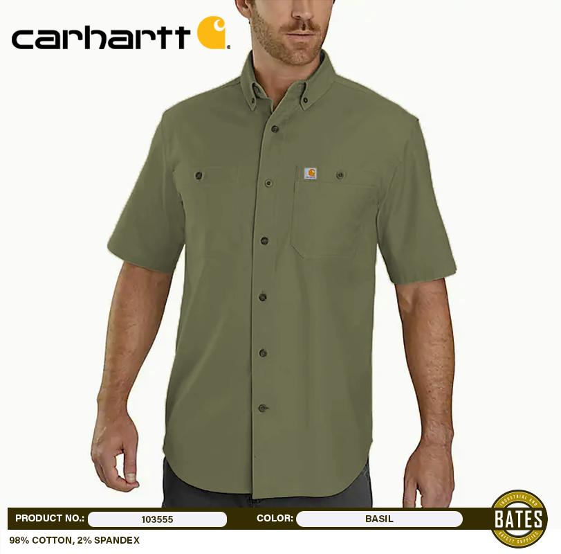 103555 Carhartt Men's RUGGED FLEX® Canvas SS Shirts