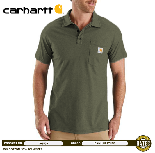 103569 Carhartt Men's FORCE® SS Pocket Polo