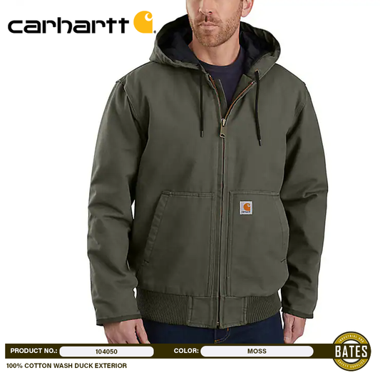 104050 Carhartt Men's Washed Duck Insulated Jacket