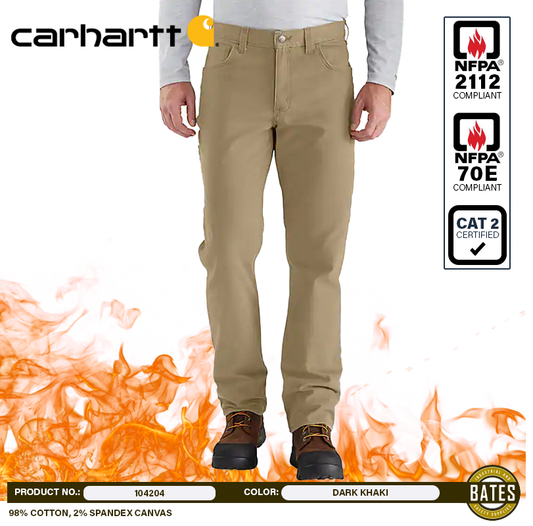104204 Carhartt Men's FR RUGGED FLEX® Canvas Work Pants