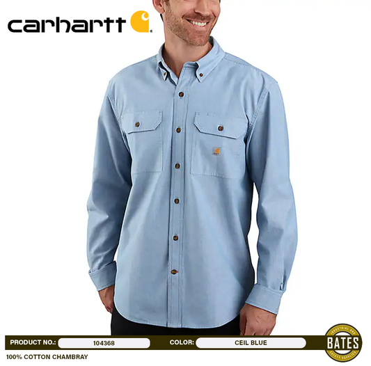 104368 Carhartt Men's CHAMBRAY Long Sleeve Shirts