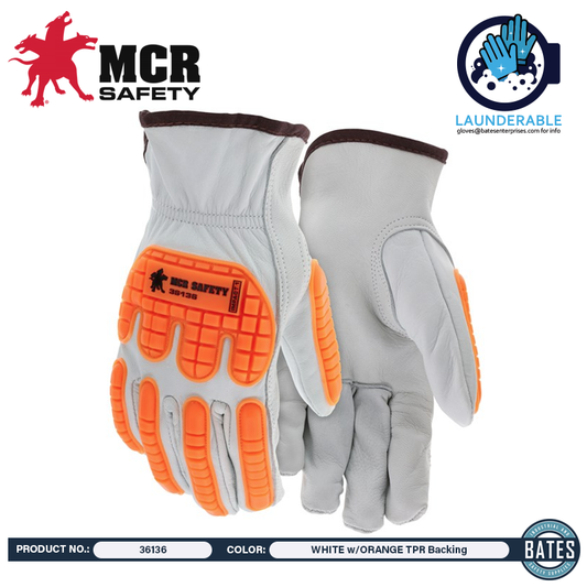 36136 MCR Goatskin Leather Drivers Work Gloves