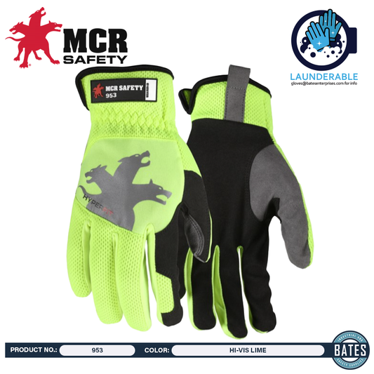 953 MCR HyperFit® Hi-Vis Mechanics Work Gloves