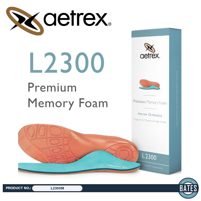 L2300M Aetrex Men's Premium Memory Foam Orthotics