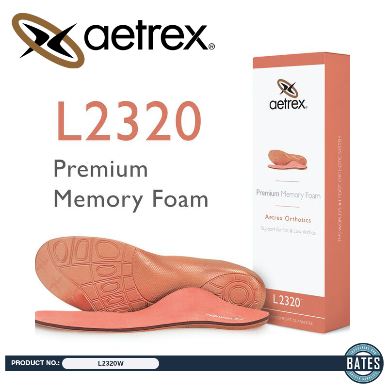 L2320W Aetrex Women's Premium Memory Foam Posted Orthotics