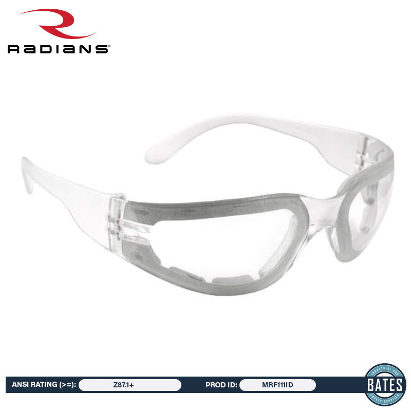 MRF111ID RAD Radians Mirage™ Foam Safety Glasses