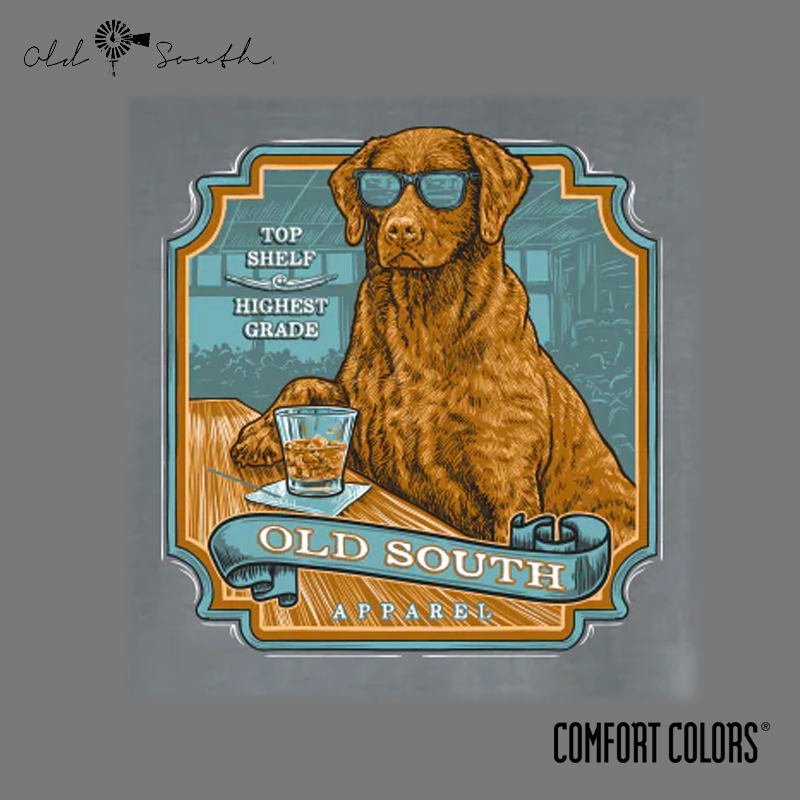 Old South "DOG BAR" Graphic SS Pocket T-Shirt